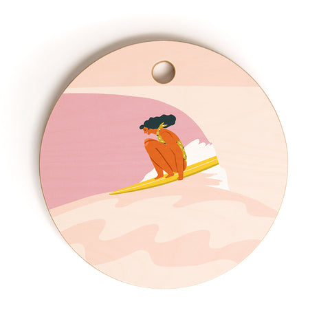 Tasiania Down the hill Cutting Board Round