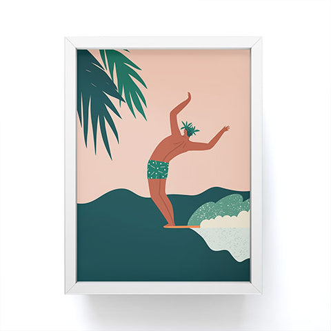 Tasiania Go with a flow Framed Mini Art Print