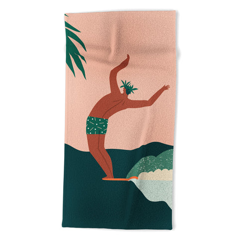 Tasiania Go with a flow Beach Towel