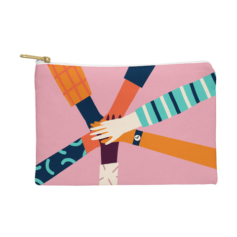 Tasiania Holding hands circle Pouch