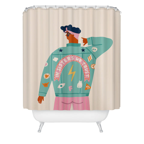 Tasiania In sisters we trust Shower Curtain