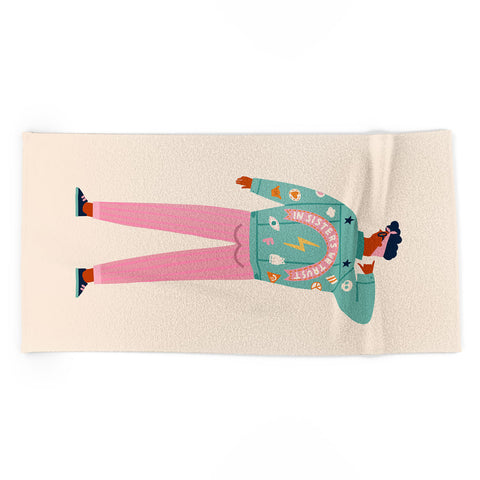 Tasiania In sisters we trust Beach Towel