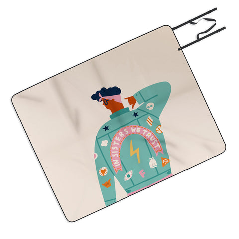 Tasiania In sisters we trust Outdoor Blanket