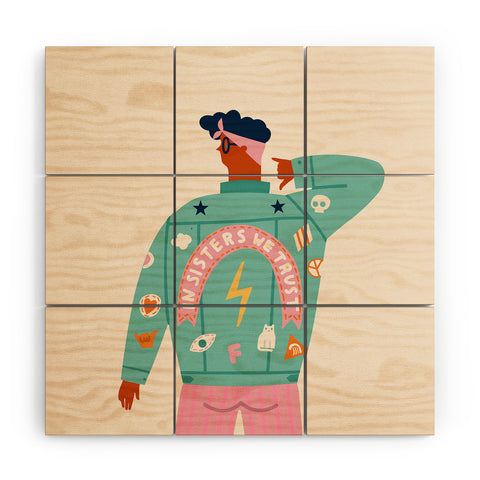 Tasiania In sisters we trust Wood Wall Mural