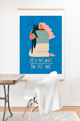 Tasiania Its ok not to be ok Art Print And Hanger