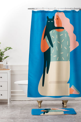 Tasiania Its ok not to be ok Shower Curtain And Mat