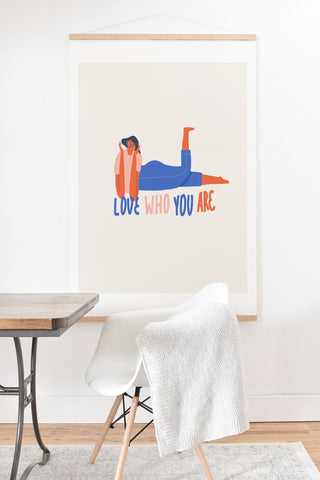 Tasiania Love who you are Art Print And Hanger