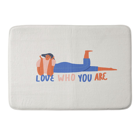 Tasiania Love who you are Memory Foam Bath Mat