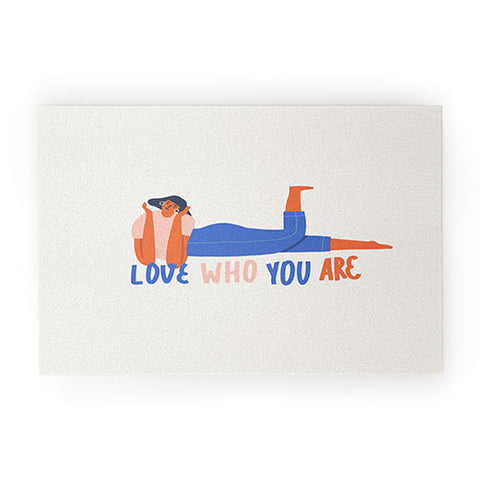 Tasiania Love who you are Welcome Mat