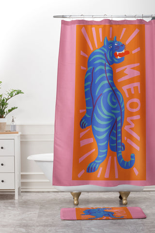 Tasiania Meow I Shower Curtain And Mat