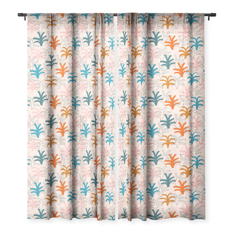 Tasiania Palm grove Sheer Window Curtain