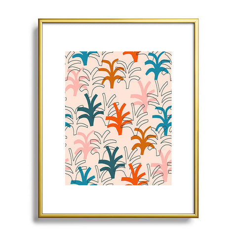 Tasiania Palm grove Metal Framed Art Print