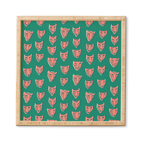 Tasiania Pink pantehrs Framed Wall Art