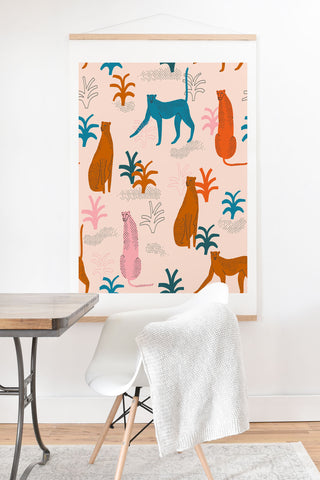 Tasiania Rainbow cheetahs Art Print And Hanger