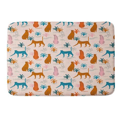 Tasiania Rainbow cheetahs Memory Foam Bath Mat