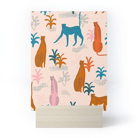 Tasiania Rainbow cheetahs Mini Art Print