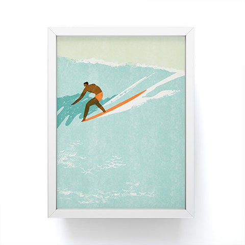 Tasiania Riding giants Framed Mini Art Print