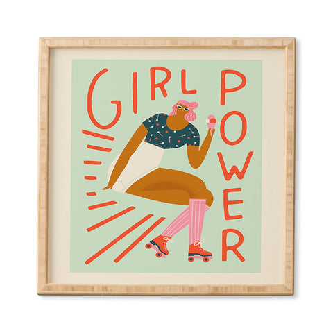 Tasiania Roller skating girl Framed Wall Art