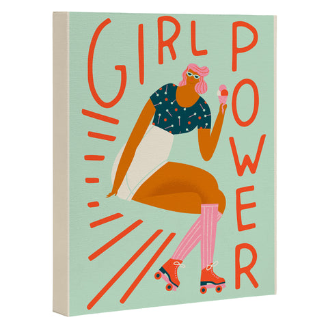 Tasiania Roller skating girl Art Canvas