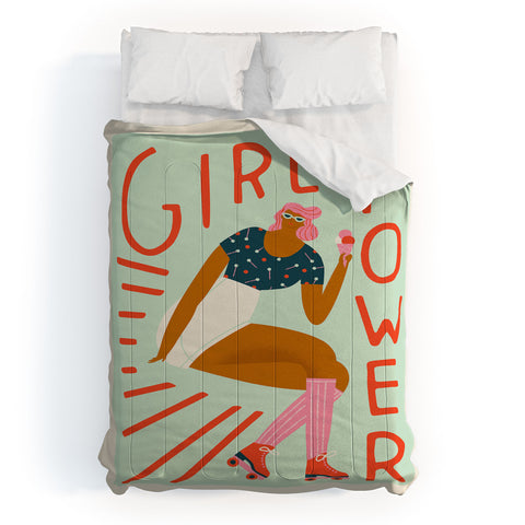 Tasiania Roller skating girl Comforter
