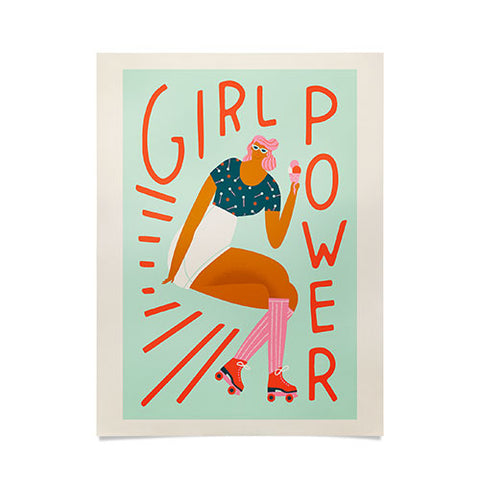 Tasiania Roller skating girl Poster