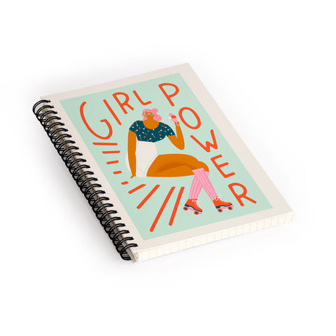 Tasiania Roller skating girl Spiral Notebook