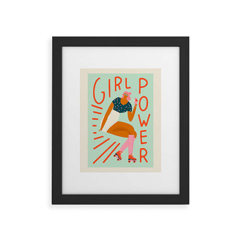 Tasiania Roller skating girl Framed Art Print