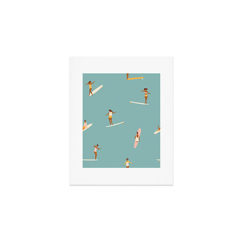 Tasiania Surf girls Art Print