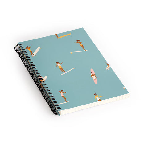 Tasiania Surf girls Spiral Notebook