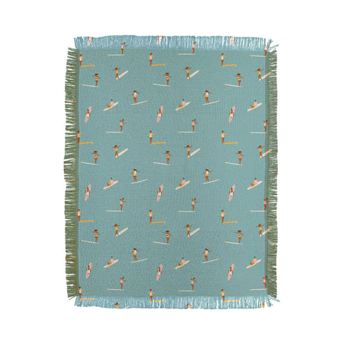 Tasiania Surf girls Throw Blanket
