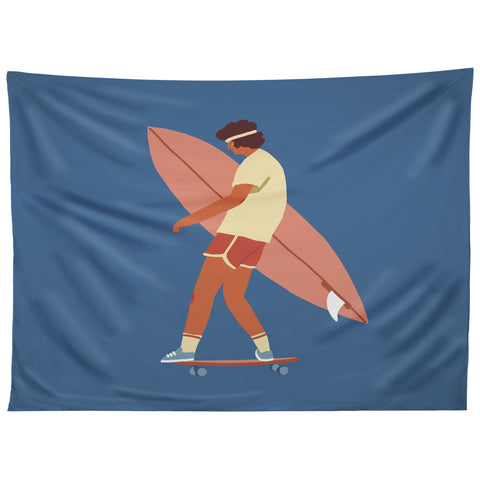 Tasiania Surf poster Tapestry