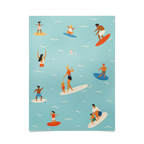 Tasiania Surfing kids Poster