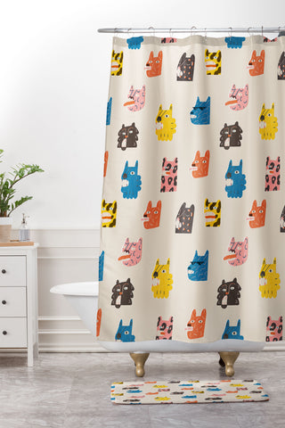 Tasiania Tigers Shower Curtain And Mat