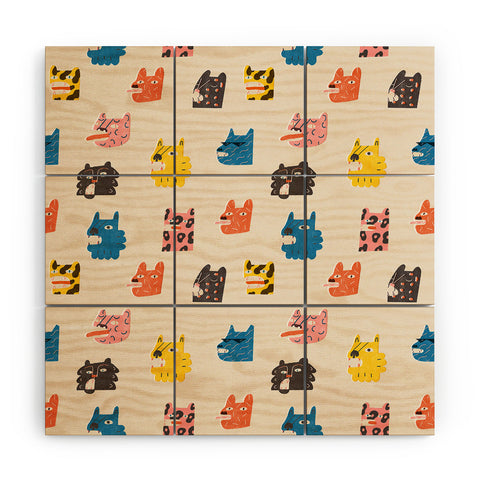 Tasiania Tigers Wood Wall Mural