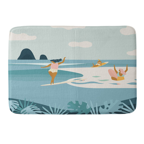 Tasiania Wave Sisters Memory Foam Bath Mat