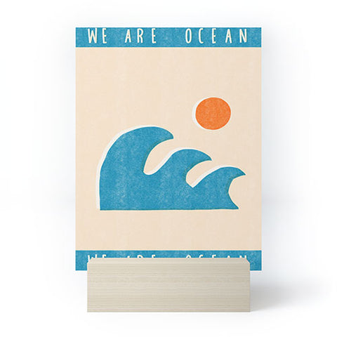 Tasiania We are ocean Mini Art Print