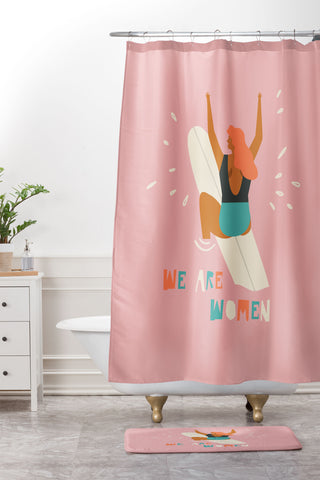 Tasiania We are women Shower Curtain And Mat