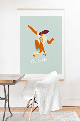 Tasiania You go girl I Art Print And Hanger