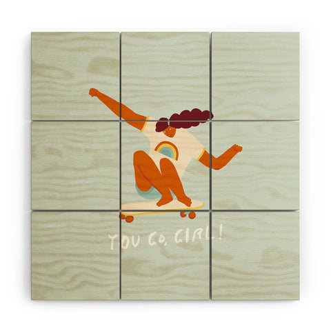 Tasiania You go girl I Wood Wall Mural