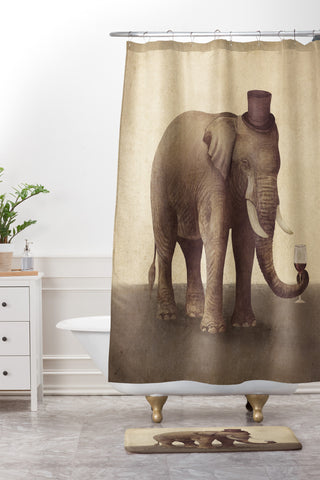 Terry Fan A Fine Vintage Shower Curtain And Mat