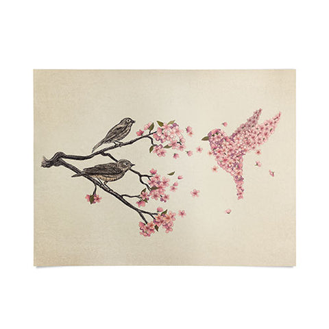 Terry Fan Blossom Bird Poster