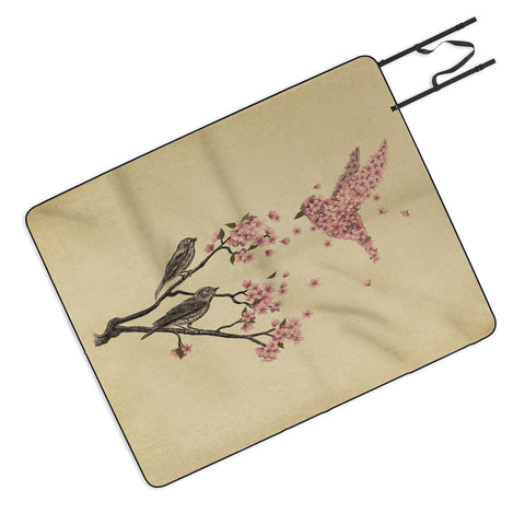 Terry Fan Blossom Bird Picnic Blanket