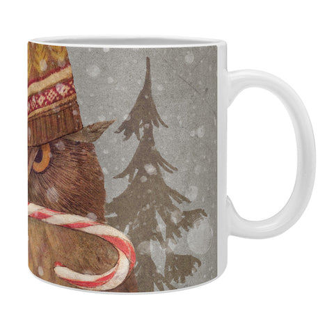 Terry Fan Christmas Owl Coffee Mug