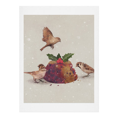 Terry Fan Christmas Pudding Raid Art Print