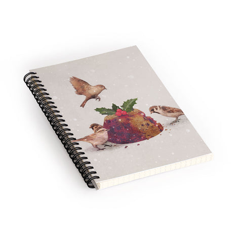Terry Fan Christmas Pudding Raid Spiral Notebook