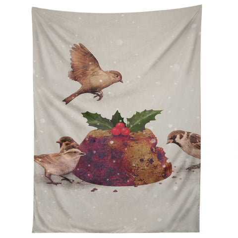 Terry Fan Christmas Pudding Raid Tapestry