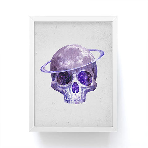 Terry Fan Cosmic Skull Framed Mini Art Print