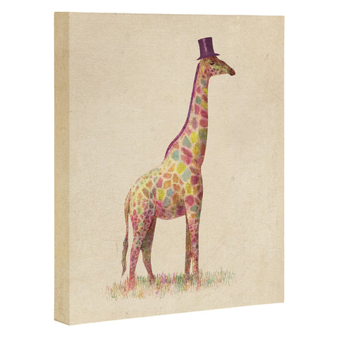 Terry Fan Fashionable Giraffe Art Canvas
