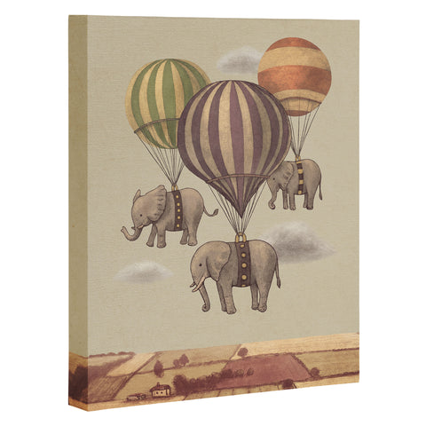 Terry Fan Flight Of The Elephants Art Canvas