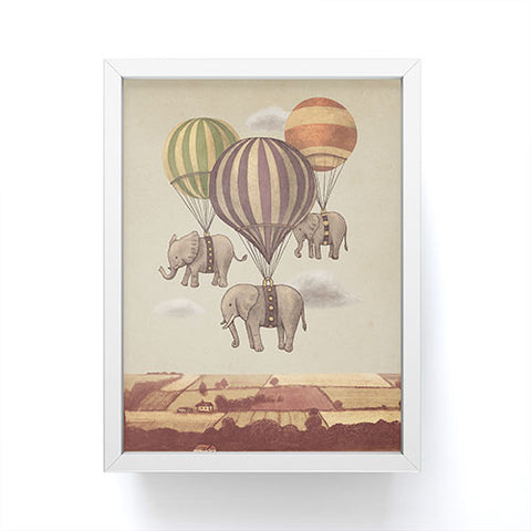 Terry Fan Flight Of The Elephants Framed Mini Art Print